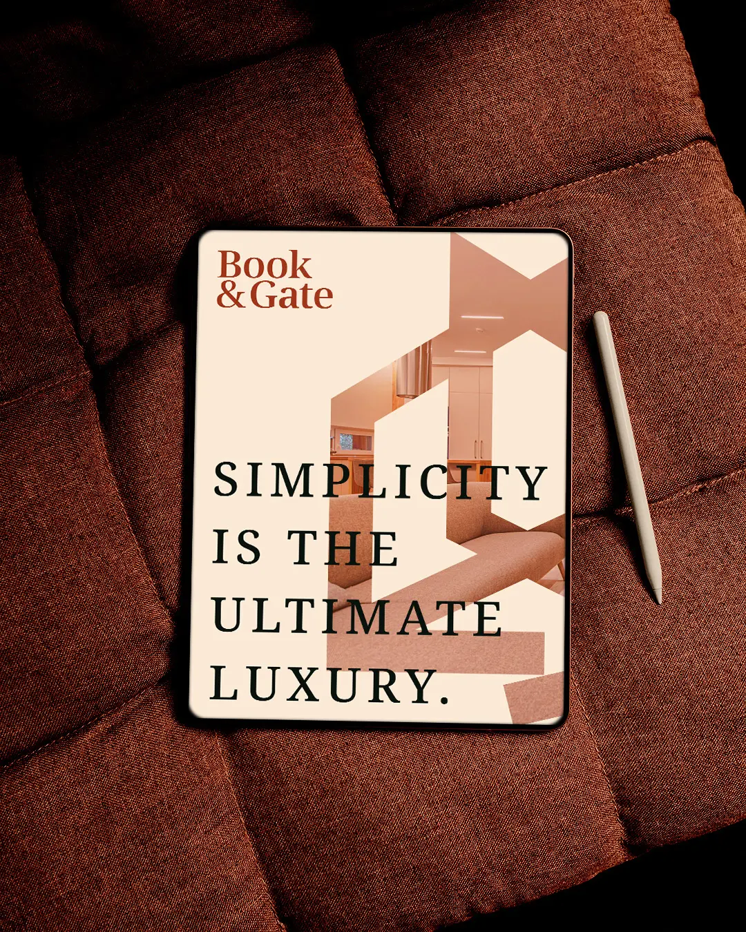 Book and Gate Ipad With Logo