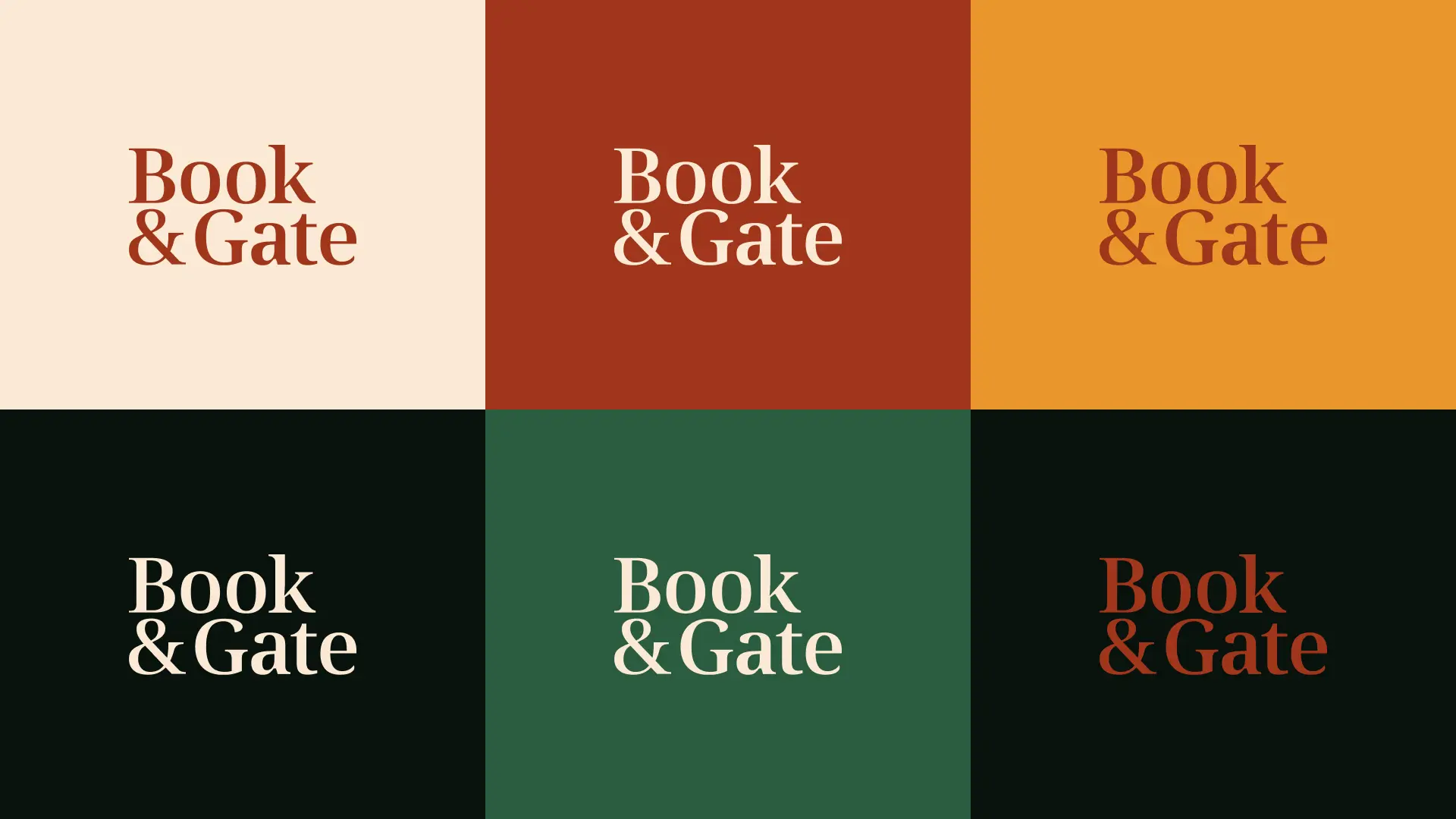 Book and Gate Logo Color Combinations 2
