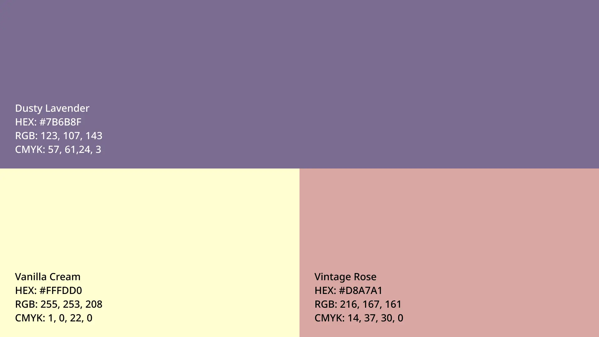 Meckdesigns Color Palette