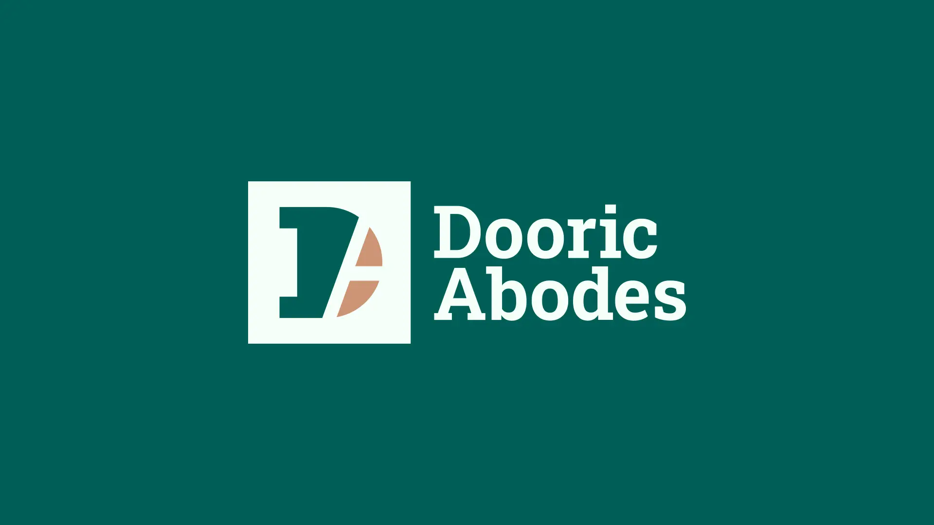 Dooric Abodes Logo Stacked Horizontal Presentation 2