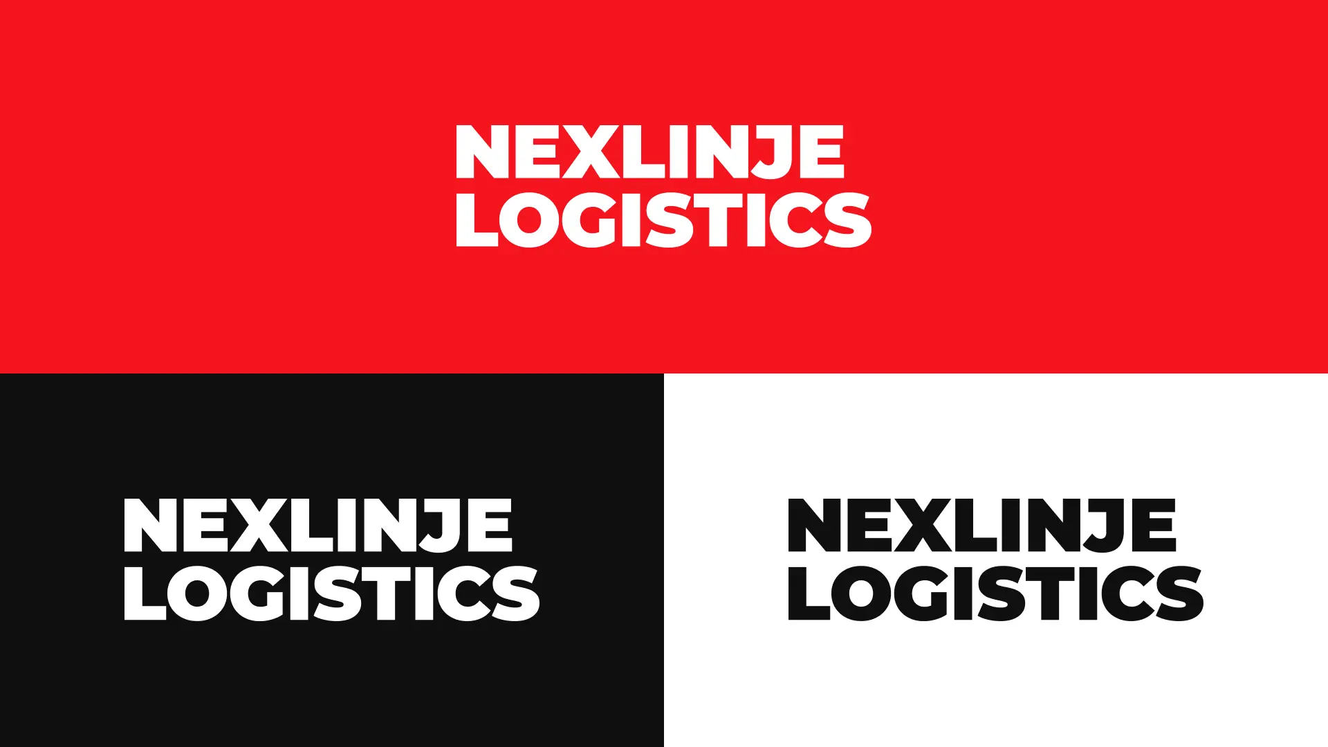 Nexlinje Logistics Logo Color Combinations Primary