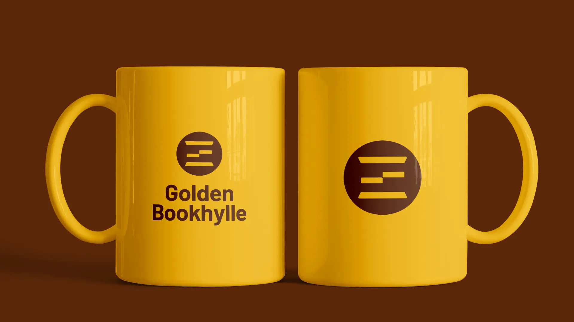 Golden Bookhylle Double Mug