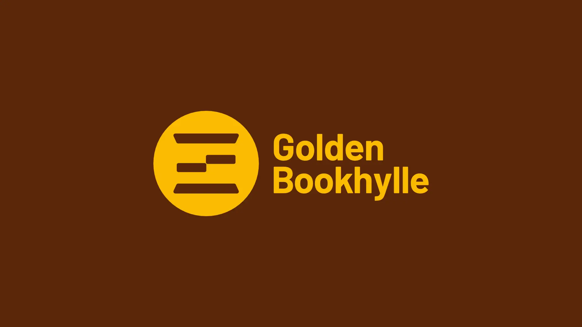 Golden Bookhylle Logo Horizontal Presentation 2