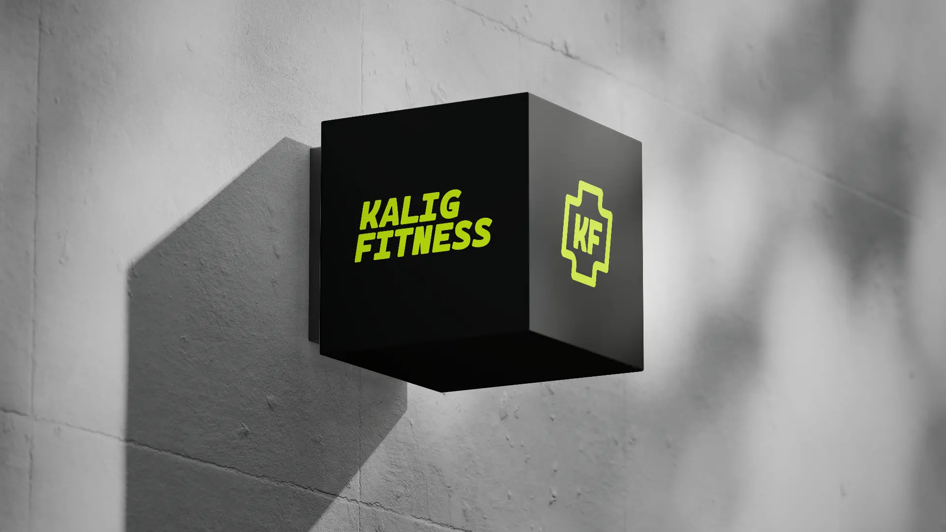 Kalig Fitness Cube Lightbox Sign