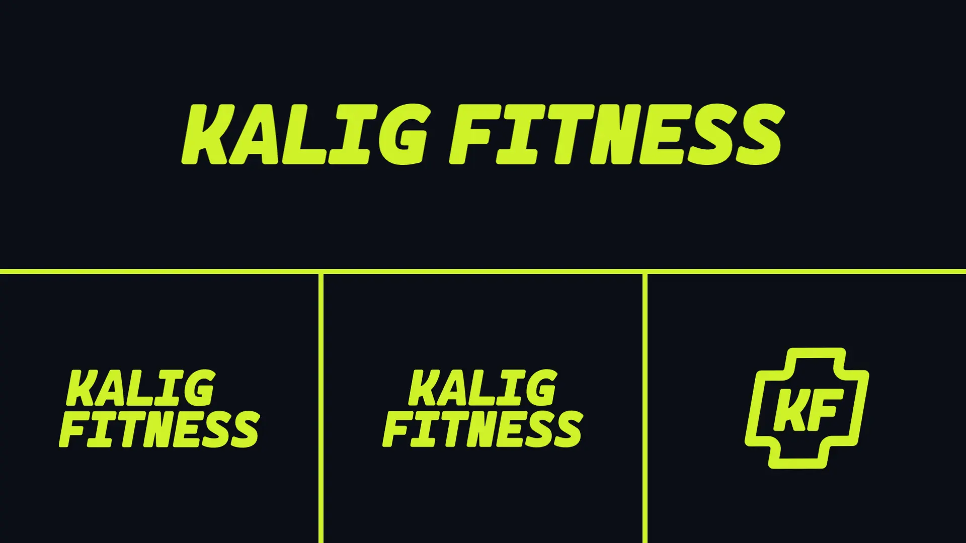 Kalig Fitness Logo BentoGrid Presentation