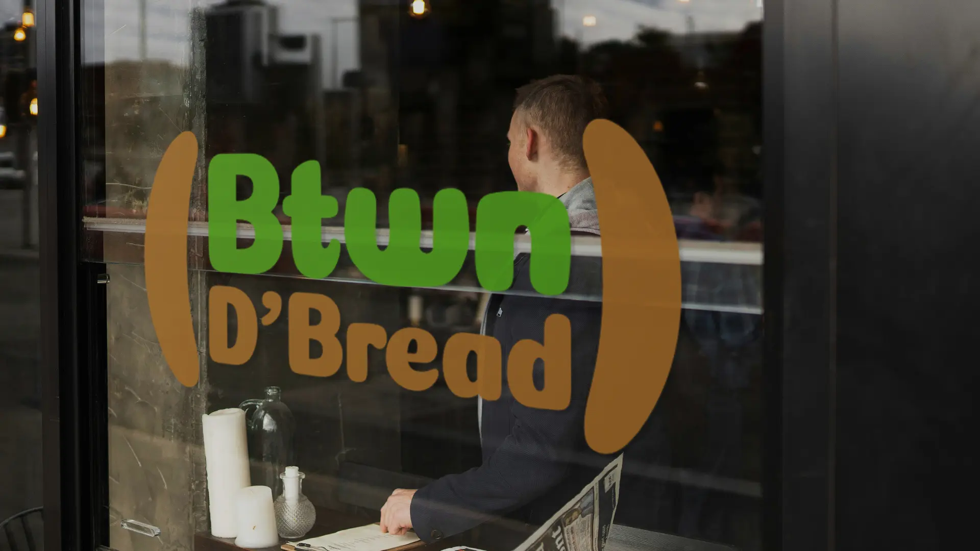 Btwn DBread Logo on Window
