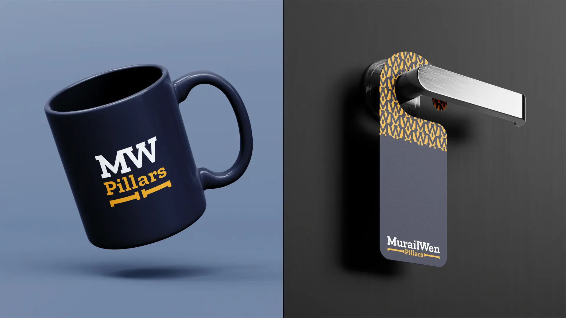 MurailWen Pillars Branded Mug and Door Hanger