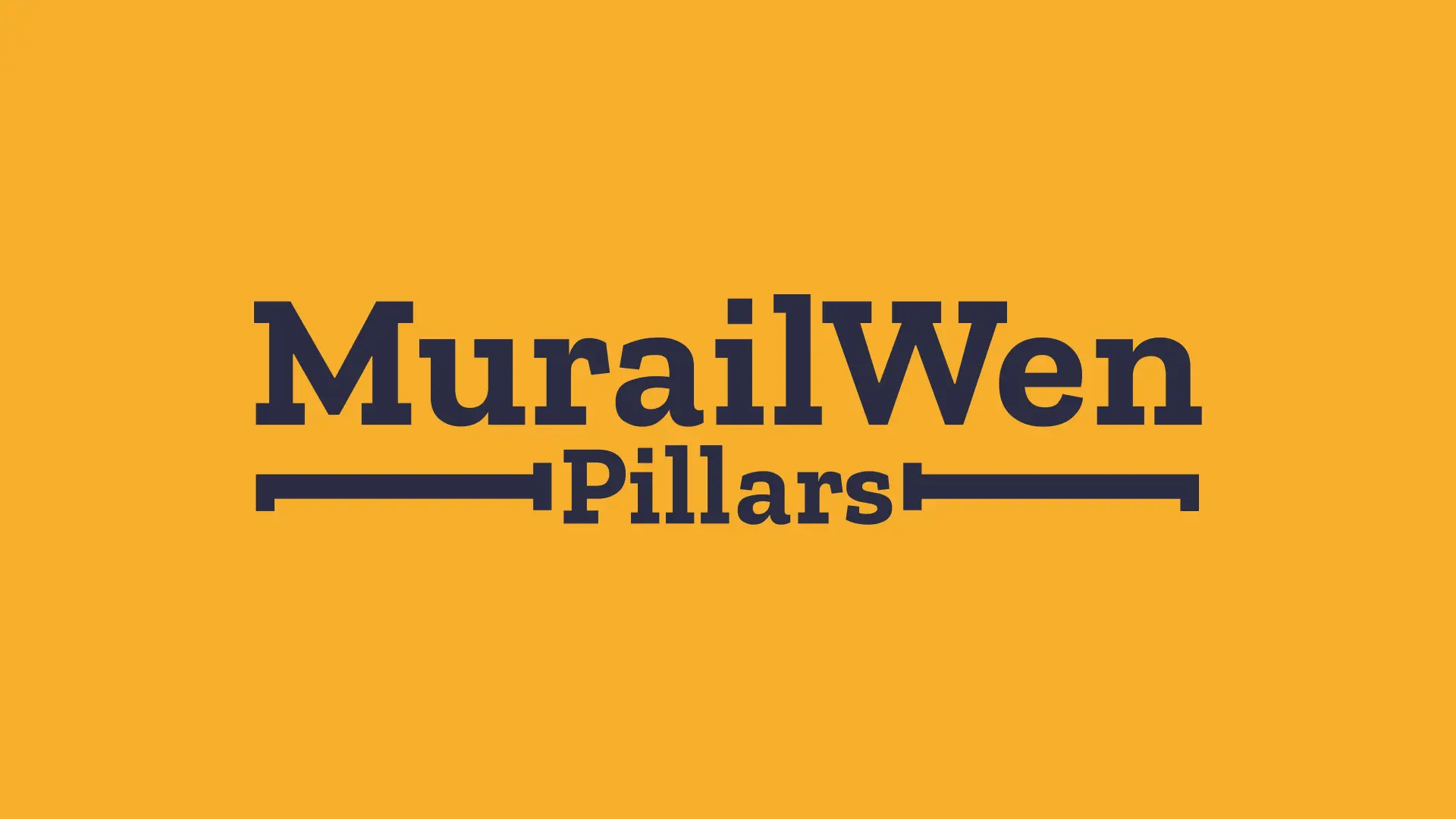 MurailWen Pillars Logo Wide Stacked Center Aligned Presentation 3