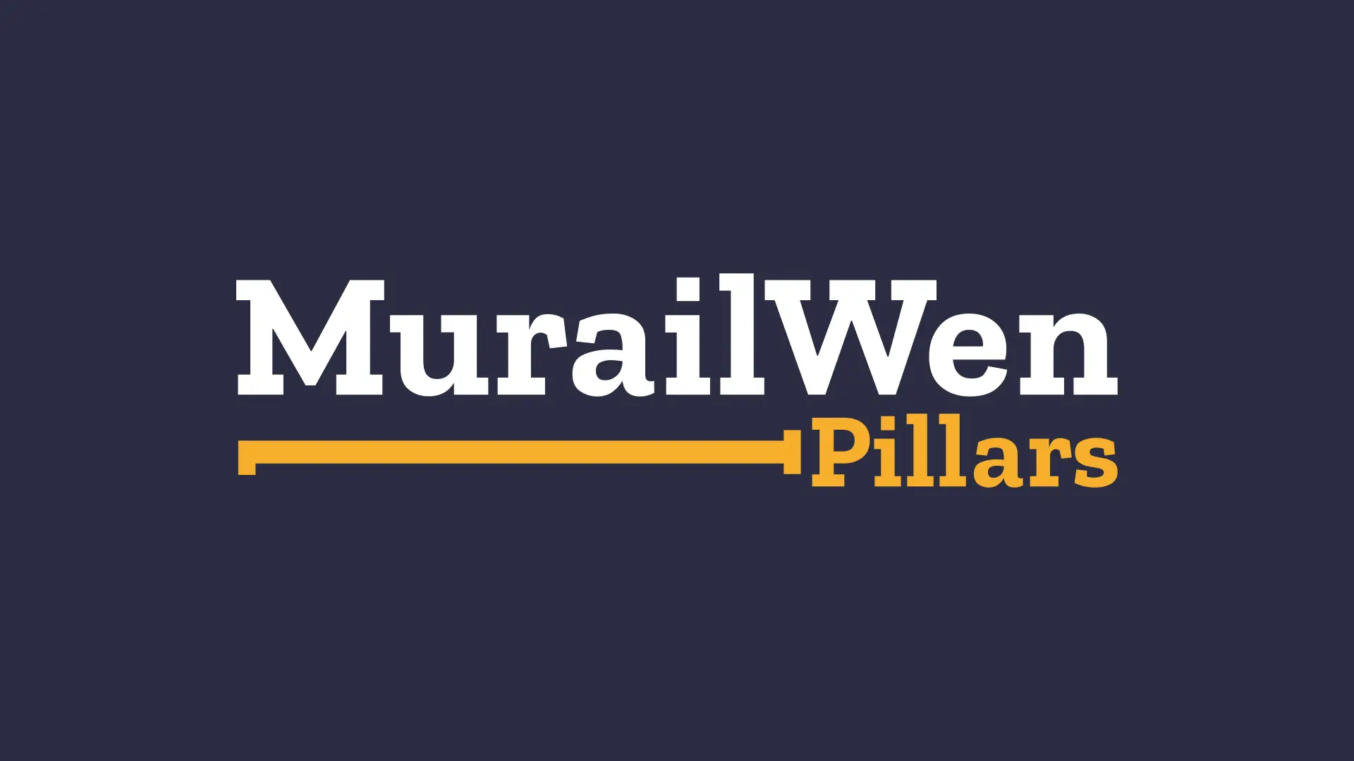 MurailWen Pillars Logo Wide Stacked Right Aligned Presentation 2